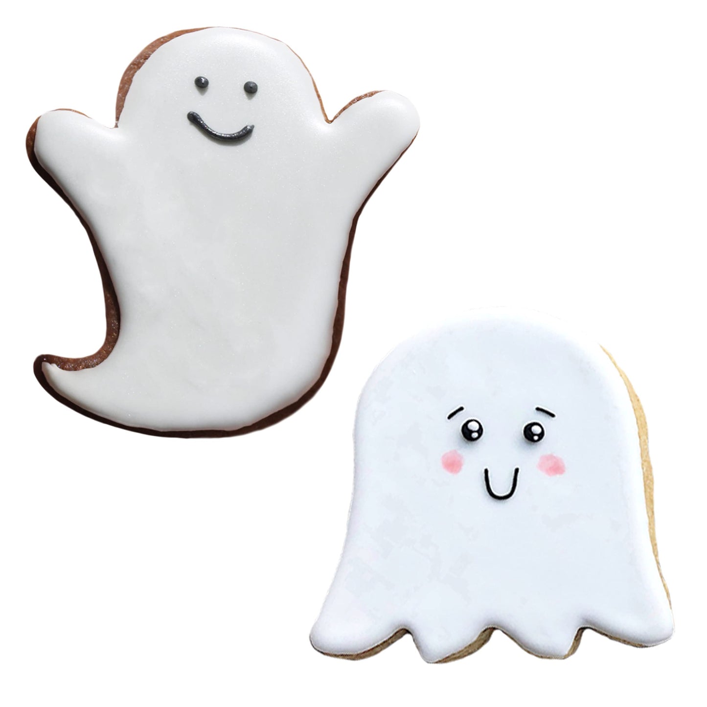 Ann Clark Cookie Cutters Halloween Ghost Cookie Cutters 2-Pc Set Made in USA, 3", 3.5"