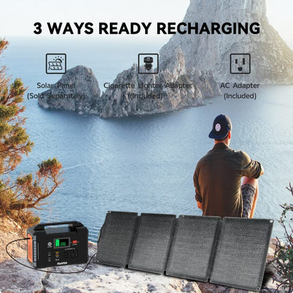 200W 151Wh Portable Power Station + 60W 18V Foldable Solar Panel