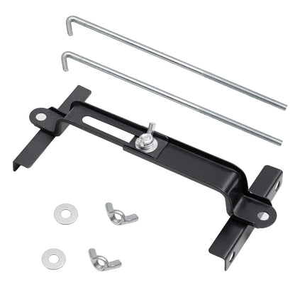 Aoerzn Premium Adjustable Battery Hold Down for Tray, Universal Adjustable Battery Crossbar with J Bolt, fit for SUV Car, Good Contact, Corrosion Resistance (11inches / 27cm bolts)