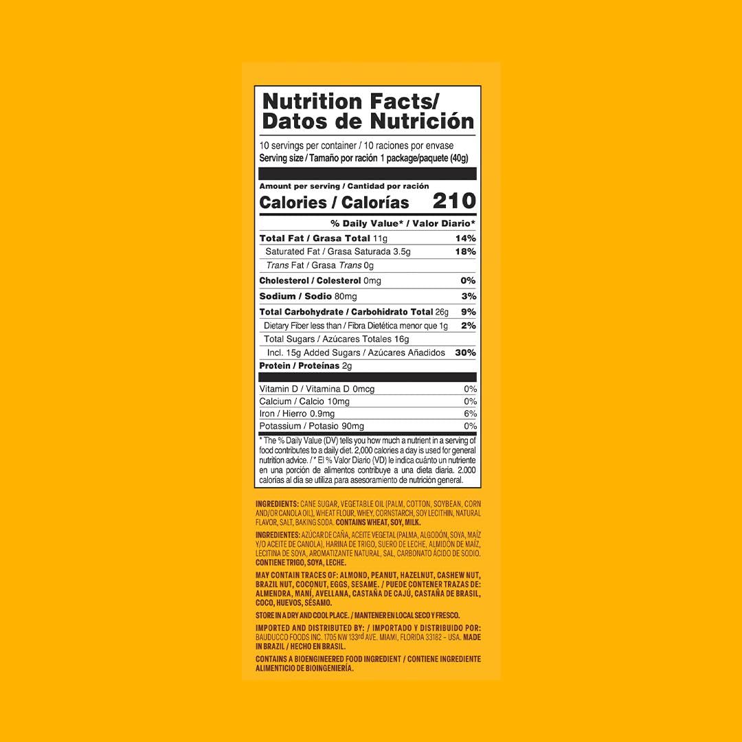 Bauducco Chocolate & Vanilla Wafer Cookies - Convenient Single Serve Wafer Cookies With 3 Layers of Cream - Delicious Sweet Snack on the go or Dessert 28.2oz (Pack of 20)