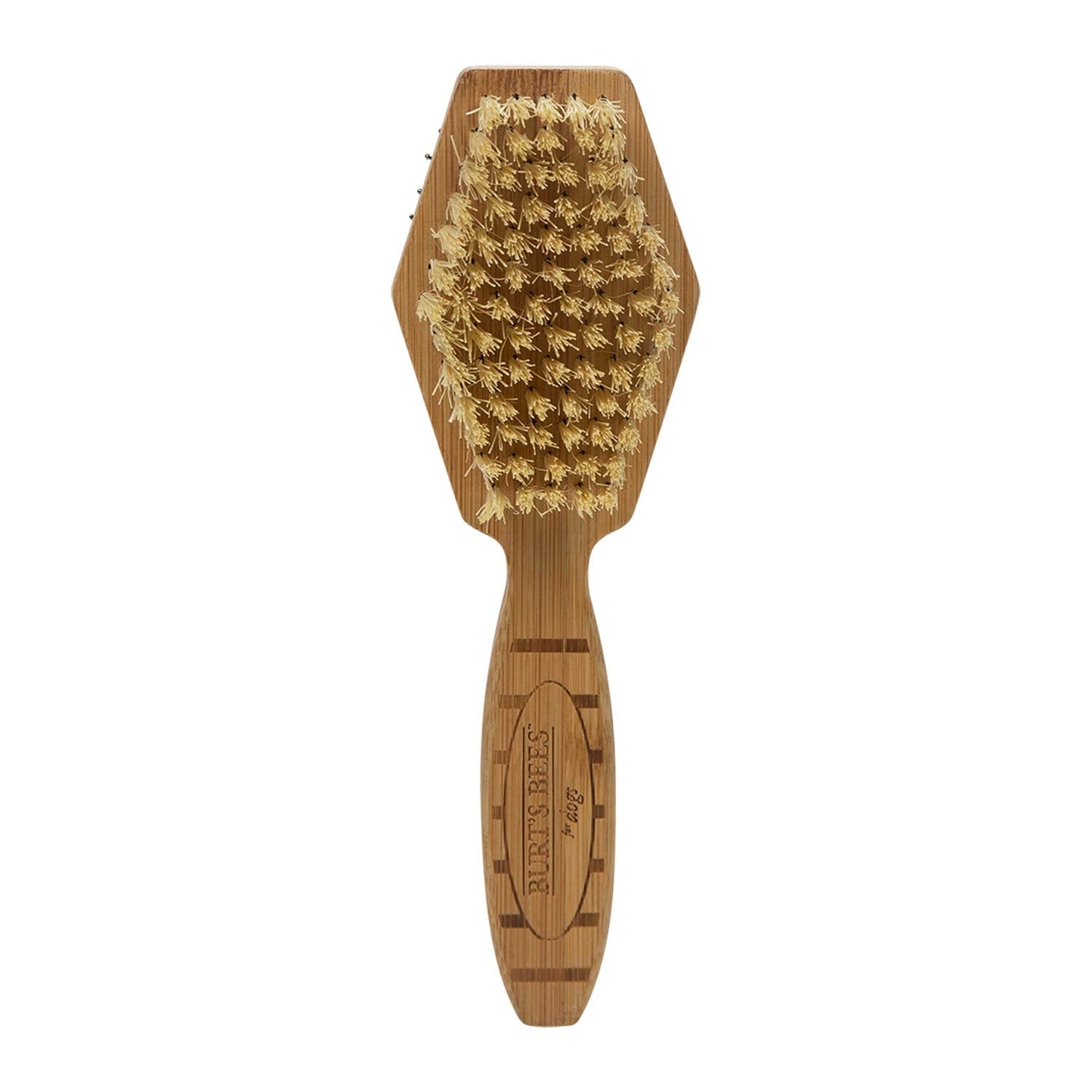 Burt's Bees for Pets Double Sided Pin & Hemp Bristle Dog Brush | Best All-Purpose Dog Brush to Reduce Shedding | for Long & Short Haired Large Dogs, Bamboo (Pack of 1)
