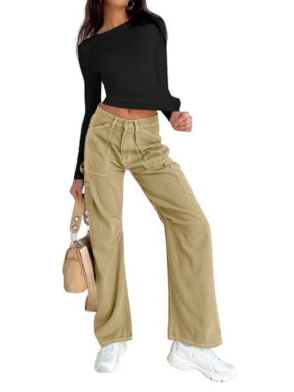 Abardsion Women's Long Sleeve Shirts Spring 2025 Casual Basic Going Out Crop Tops Slim Fit Tight Y2K Clothes(Black, S)