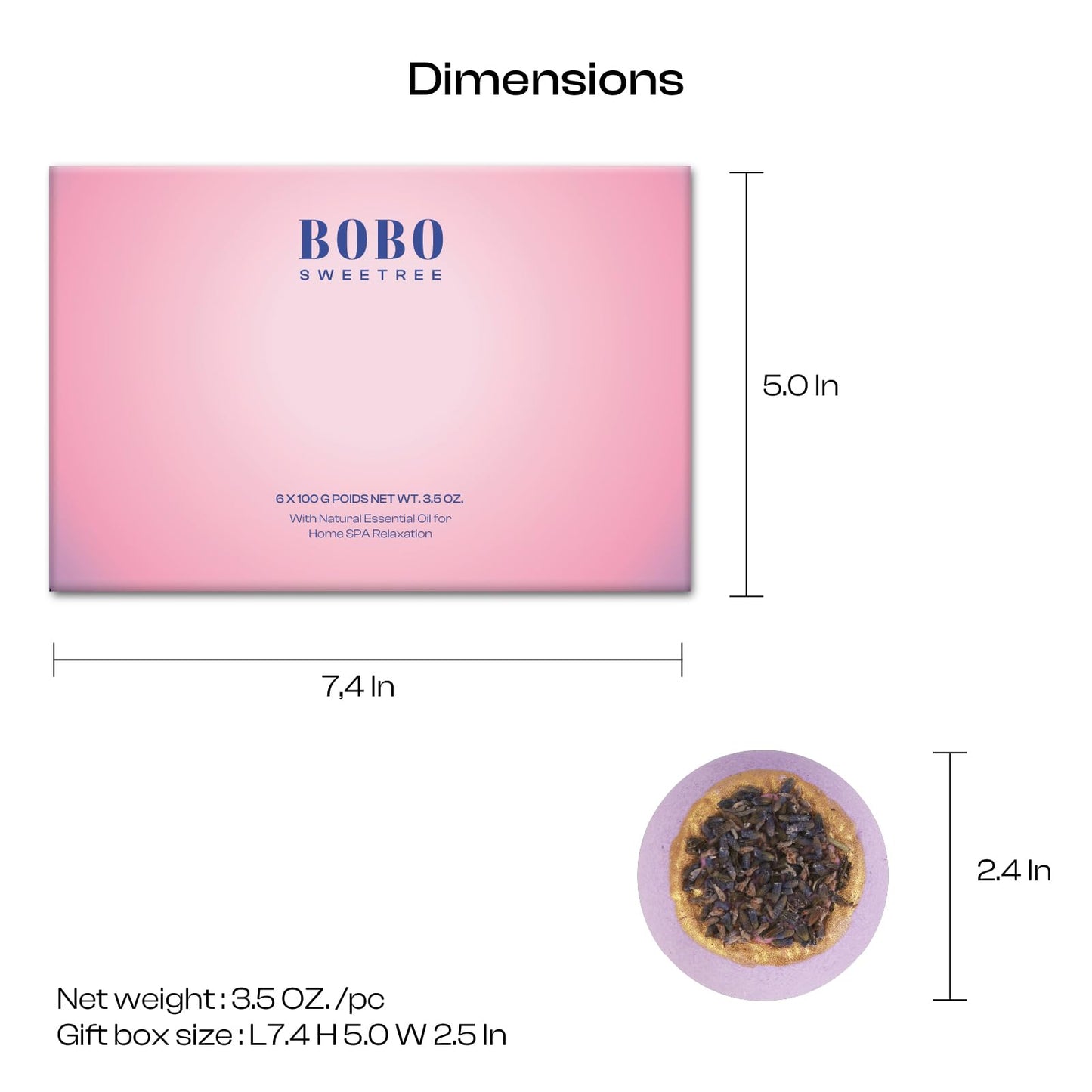 Bath Bombs for Women, Gift Set of 6 Fizzies Luxury Large Size with Real Flowers and Natural Organic Essential Oil, Self Care Gifts for Women, Mon, Daughter, Girlfriend, Kids,Pack of 6 (Multiple)