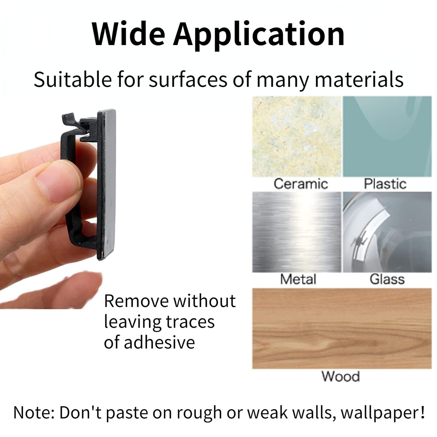 Helboar Cable Clips 50PCS, Self Adhesive Cable Management Clips, Cord Organizer Wire Clips Cord Holder for Appliances PC Wall Ethernet Cable Under Desk Nightstand Home Office Car