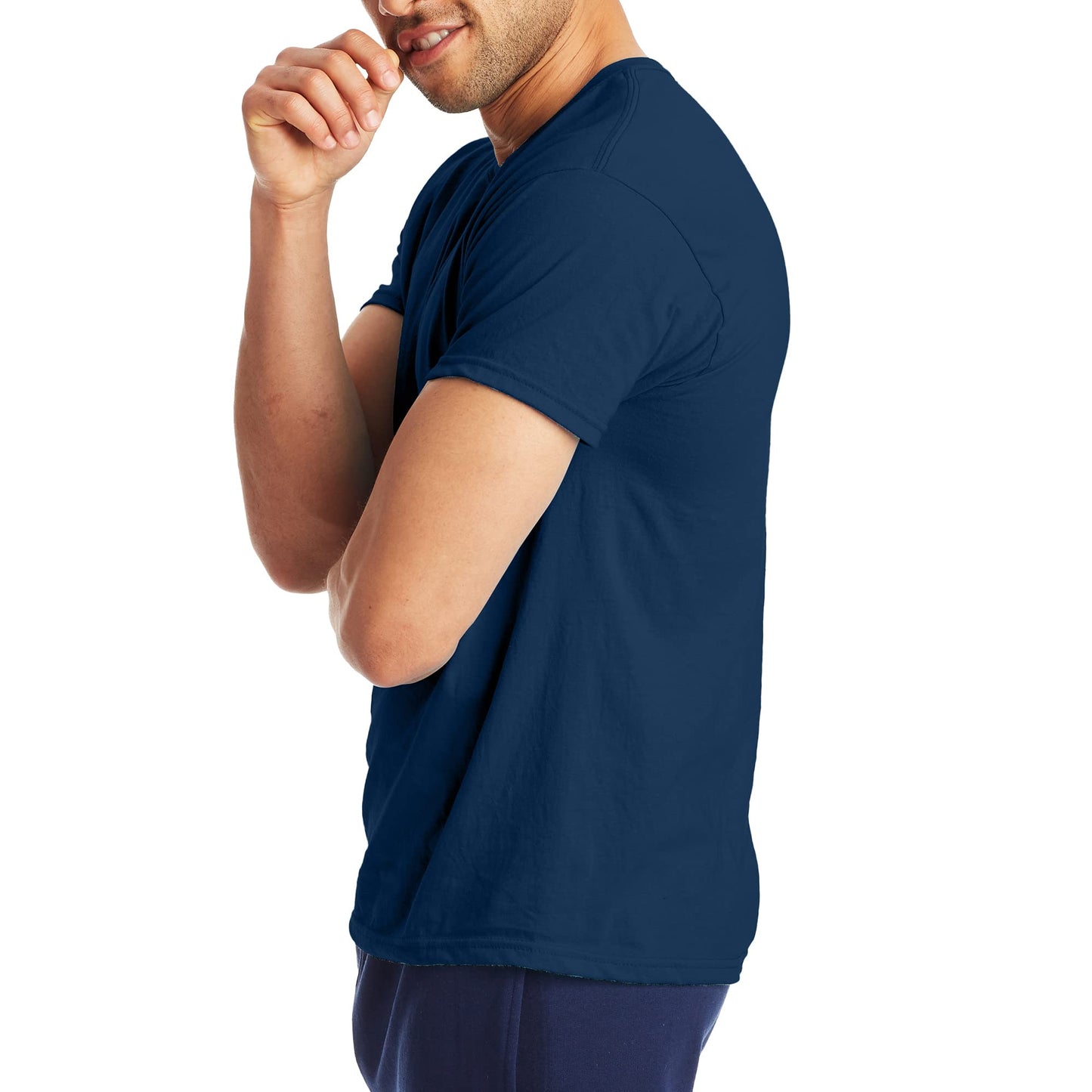 Hanes Men's 2 Pack X-Temp Performance T-Shirt, Navy, X-Large