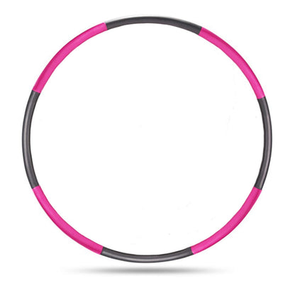 Auoxer Fitness Exercise Weighted Hoop, Detachable and Size Adjustable Design, Lose Weight Fast by Fun Way, Fat Burning Healthy Model Sports Life