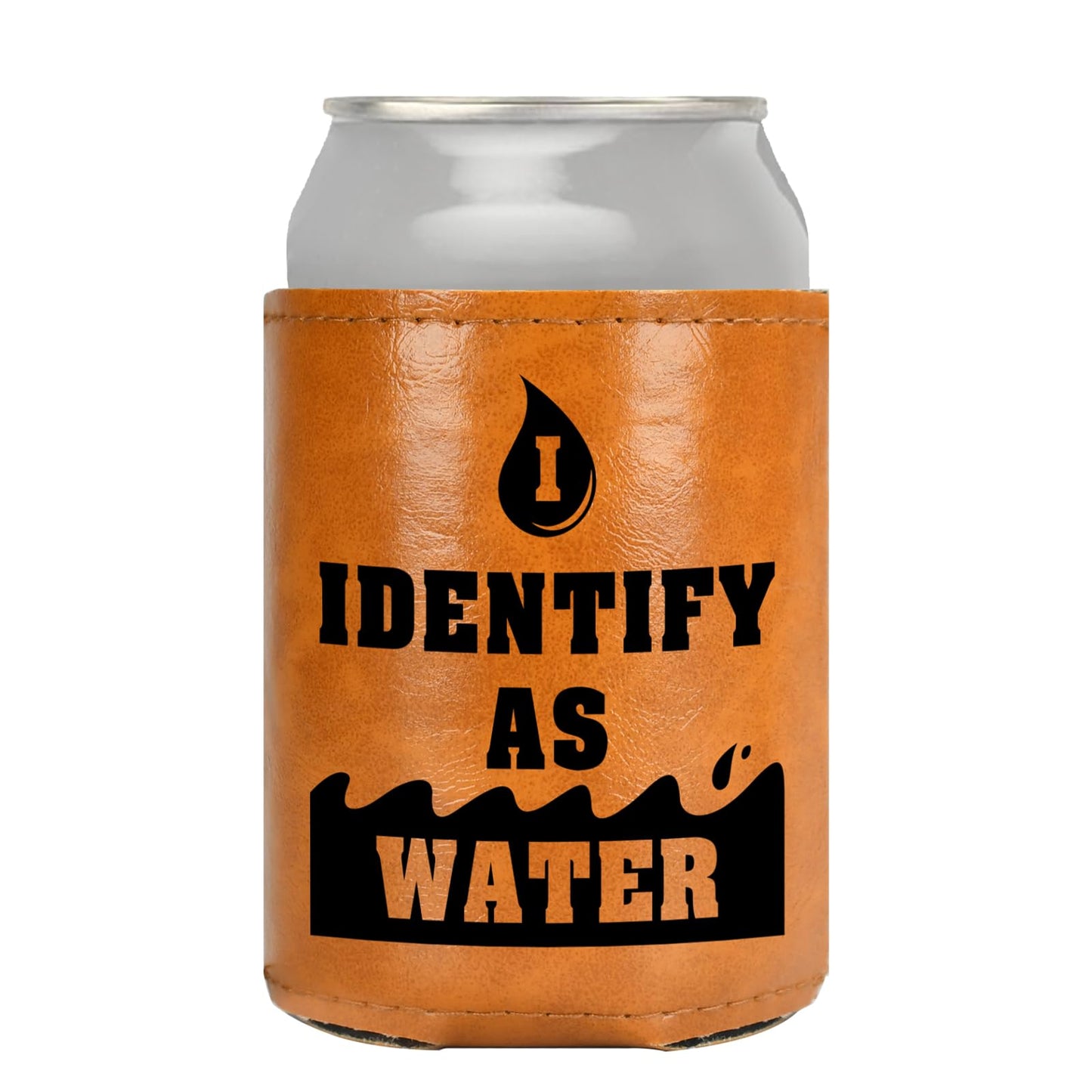 White Elephant Gifts for Adults Leather Can Cooler for Men Christmas Stocking Stuffers Gifts for Dad From Daughter Son Fathers Day Birthday Gag ldeas Funny Retirement Gift