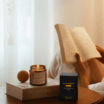 ARCASA Organic Soy Candles - Fall Scented, Misty Forest 7oz