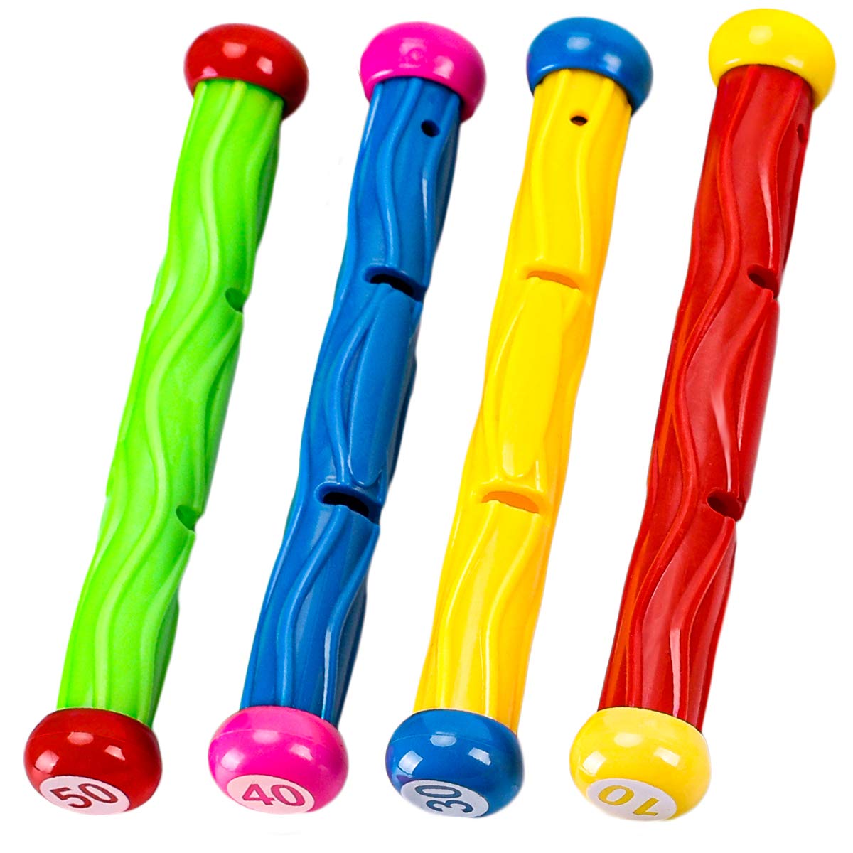 Cakuni Underwater Swim Pool Diving Toys - Summer Swimming Dive Toy Sets - Water Rings,Sticks,Octopus,Torpedo Bandits & Balls for Kids