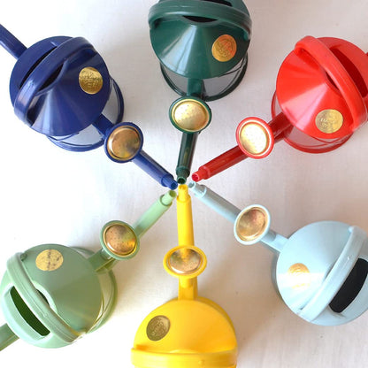 Indoor Plastic Watering Can | The HAWS The Bartley Burbler - Two Pint | Pot Waterer | Fine Spray Rose - Green