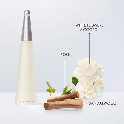 Issey Miyake L'Eau d'Issey Eau de Toilette - Fragrance for Women - Floral & Aquatic, Inspired by the Purity of Water - With Notes of White Flowers, Lotus Rose Accord & Precious Woods Accord - 1.7 oz