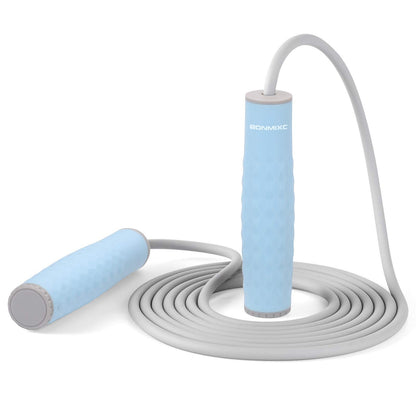 BONMIXC Weighted Jump Rope 1-LB Heavy Jump Rope For Women Silicone Handles Adjustable Length Skipping Rope Exercise for Fitness Masters