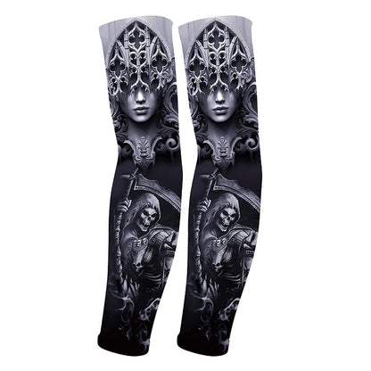 Aresvns Tattoo sleeves cover for men and women, Arm Sleeves UV Sun Protection,Cooling Arm Sleeves for Basketball Golf Baseball Football Hiking Cycling,Halloween makeup tattoo sleeve