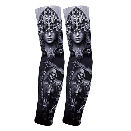 Aresvns Tattoo sleeves cover for men and women, Arm Sleeves UV Sun Protection,Cooling Arm Sleeves for Basketball Golf Baseball Football Hiking Cycling,Halloween makeup tattoo sleeve