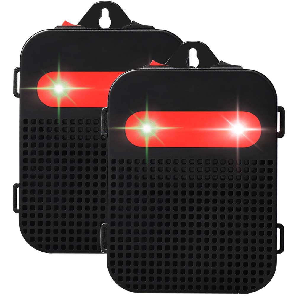 Angveirt Ultrasonic Rodent Repellent Under Hood Battery Operated Pest Repeller Humane Mouse Repellent for Car Engines Basement Garage Attic Rat Mice Deterrent 2 Pack