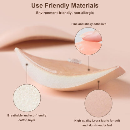 Awant Strapless Sticky Bra (US, Cup Band, B, Beige)