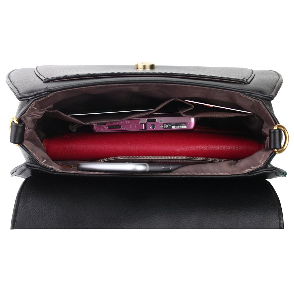 Women's Moon Purses Crossbody Bags Pu Leather Gothic Purse Cat Handbags Girls Black Shoulder Bags