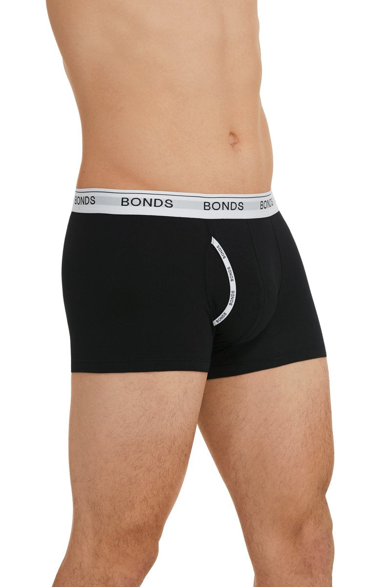 Bonds Mens Underwear Cotton Blend Guyfront Trunk (3 Pack)