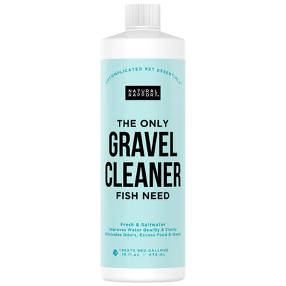 Aquarium Gravel Cleaner - Naturally Maintain a Healthier Tank, Reducing Fish Waste and Toxins (16 fl oz)