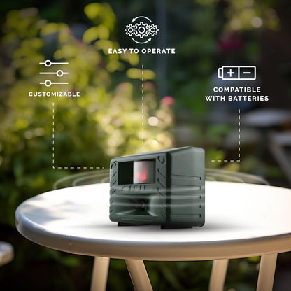 Bird-X Yard Gard, Electronic and Ultrasonic Animal Stopper Device with Motion-Sensor, Easy to Install, Covers up to 4,000 sq. ft., 15-25 kHz Frequency, 6.75" x 5.5" x 3.5"