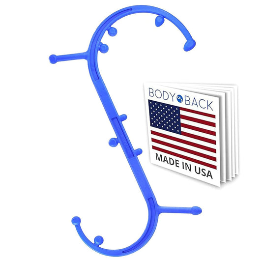 Body Back Buddy Classic USA Made Handheld Full Body Massage Cane Pressure & Trigger Point Massage Tool for Deep Tissue Pain Relief - Dual Massage Hooks for Back, Shoulder, Neck. Manual Back Massager