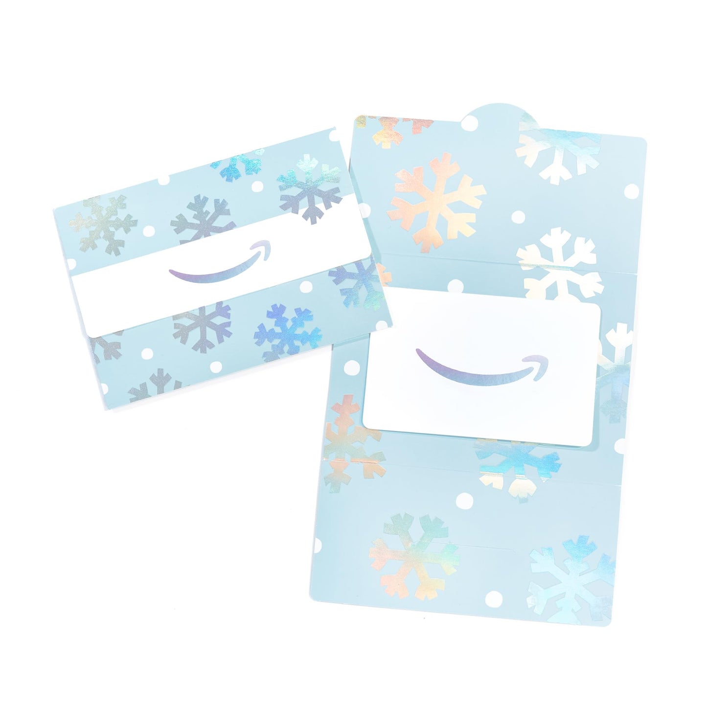 Amazon Physical Gift Card in Mini Envelope - Glistening Snowflakes | Christmas, Hanukkah, Winter