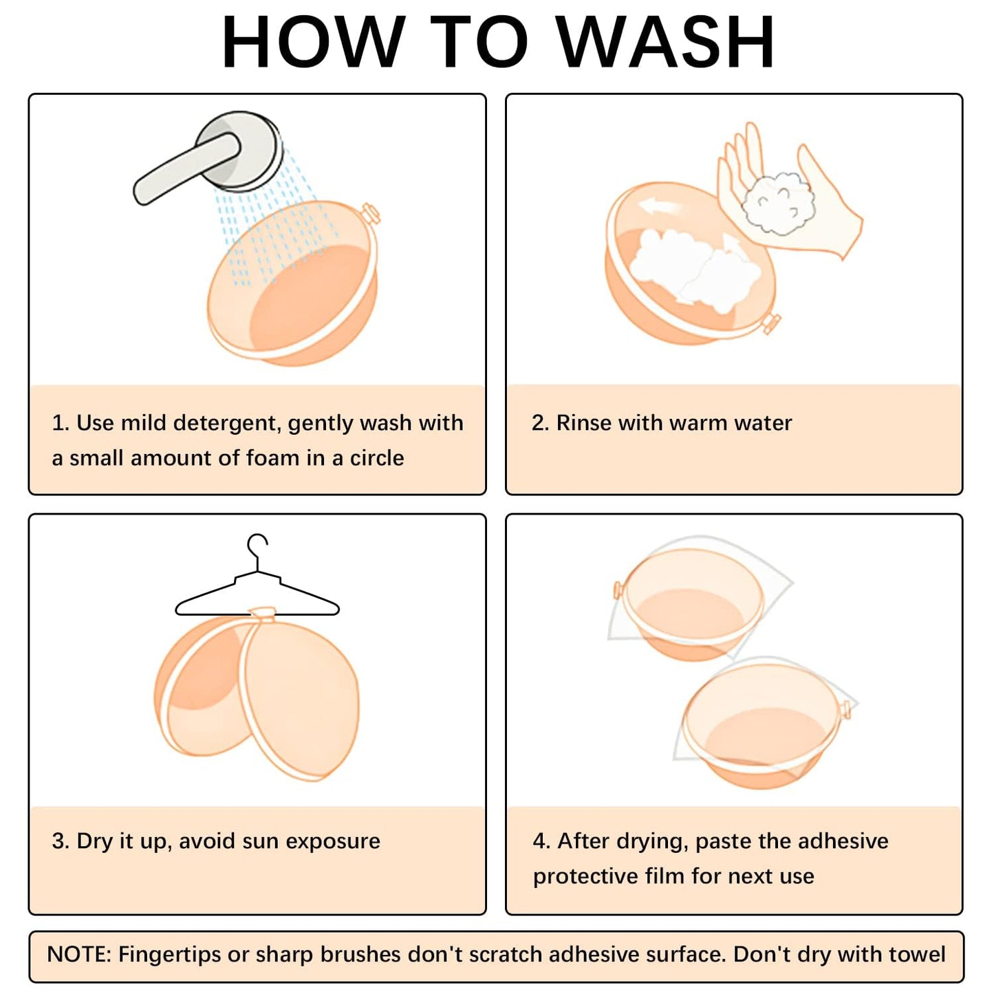 Awant Strapless Sticky Bra (US, Cup Band, B, Beige)