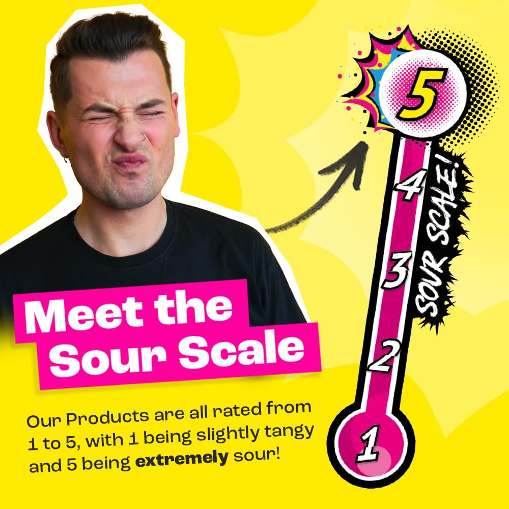 Brain Blasterz TREAT Sour Candy Variety Pack, Vegan Candy, Sour Chew Bar, Halal Candy, Sour Candy Gift Box w/ 15 pcs (13oz), Unique Candy Variety Pack, Lollipop, Sour Powder, Taffy, Halloween Candy