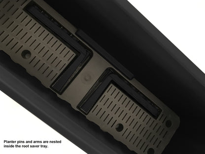 Apollo Exports International 24" Adjustable Railing Planter, Black