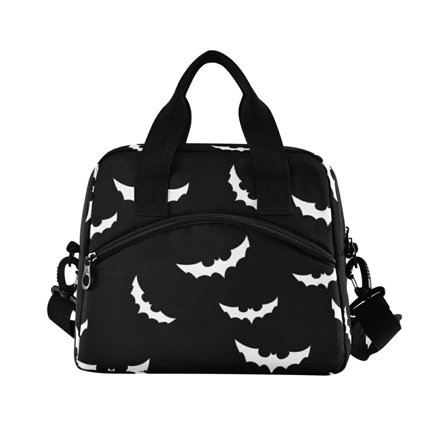 Bats halloween Insulated Lunch Bag Reusable Lunch Tote Bag Cooler Bag for Women Men Adult Lunch Box with Adjustable Shoulder Strap Leakproof Lunch Bag for Work School Picnic Camping