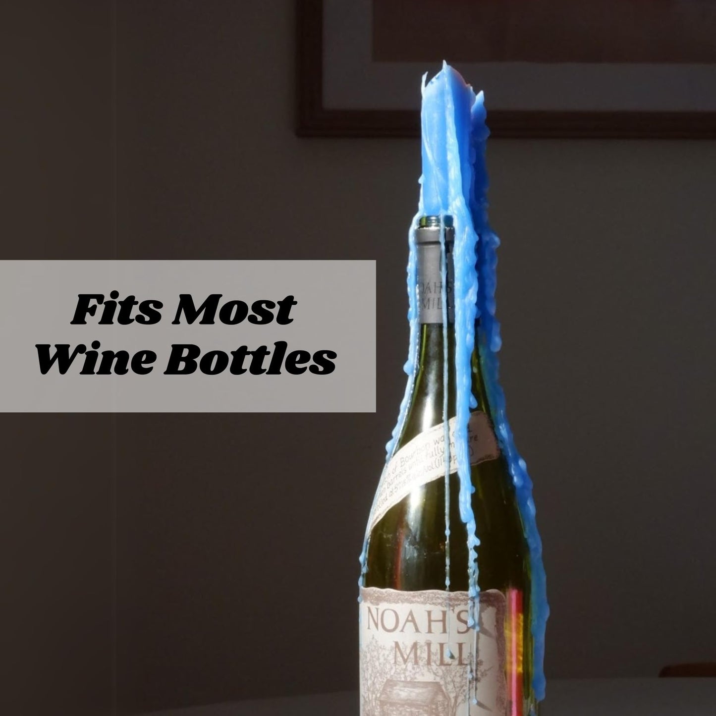 Candlestock Hippie Drippy Drip Candles - Pack of 11 Dripping Taper Candles - Wine Bottle Melting Candles (1 of Each Color)