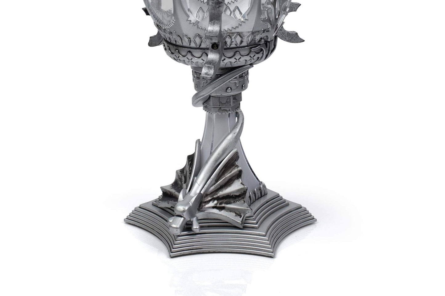 Harry Potter Triwizard Cup Battery Operated Mood Light | 13-Inch Tall LED Lamp,Silver