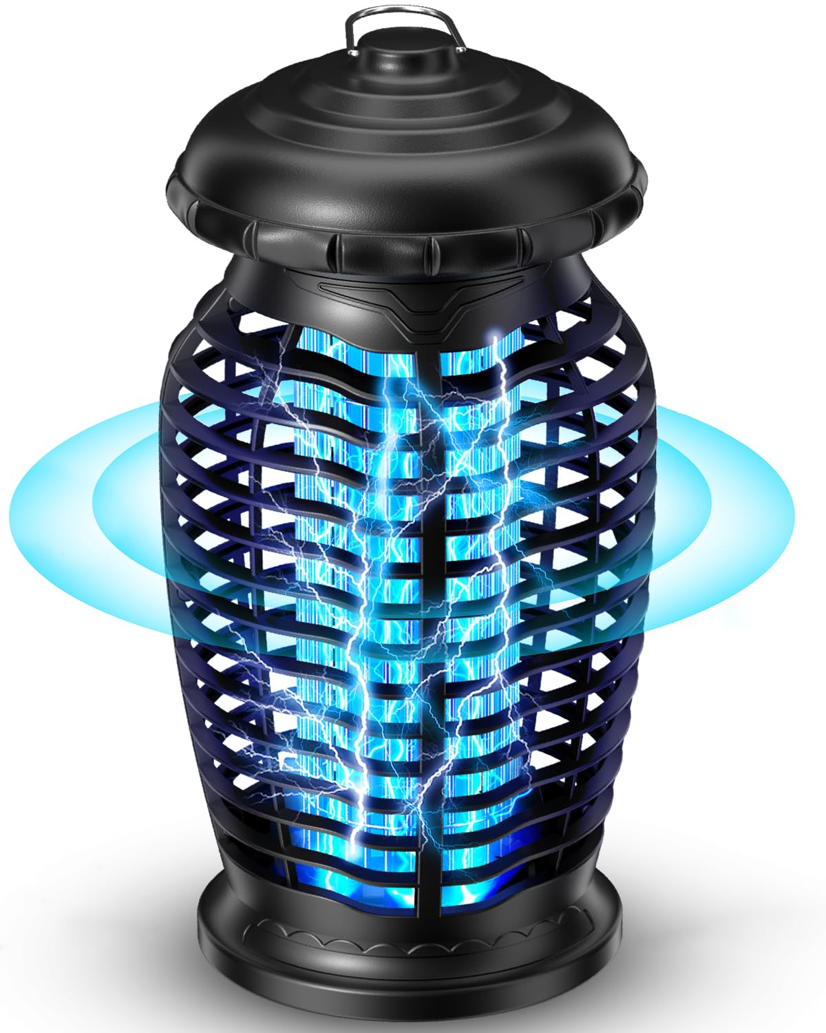 CACULE Bug Zapper Outdoor 4200V Electronic Mosquito Zapper Fly Traps Outdoor Mosquito Repellent Killer Inside/Outside for Home, Patio, Backyard, CA-Blue A1