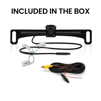 BOSS Audio Systems LPCB40 Reverse Rearview License Plate Backup Car Camera - 170° Wide Angle Rear View, Weatherproof Back Up Cam