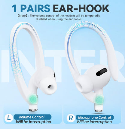 5 Pack Ultra Strong Magnetic AirPods Straps, Anti-Lost Cord for AirPods 4rd / AirPods Pro 1st and 2nd / AirPod 3rd /AirPod 1st and 2nd,Silicone Sports Lanyard and Ear Hook- 5 Straps + 2 EarHook