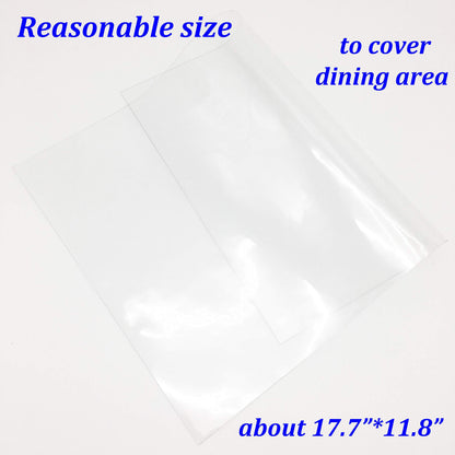4 Pcs Thick Clear Placemats Wipe Clean Plastic Placemats Set of 4 Placemat for Kitchen Dinner Table Place Mats Dining Placemats Plastic Waterproof, Wipeable