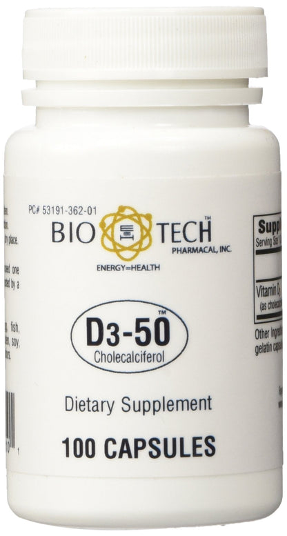 BioTech Pharmacal - D3-50 (50,000 IU) - 100 Caps (FFP)