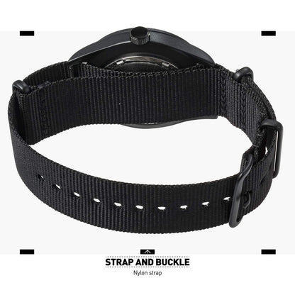 Infantry Men's Wrist Watch Field Military Watches for Men Analog Black Tactical Outdoor Sport Work Wristwatch Waterproof Date Day 12/24 Hour with Army Nylon Band