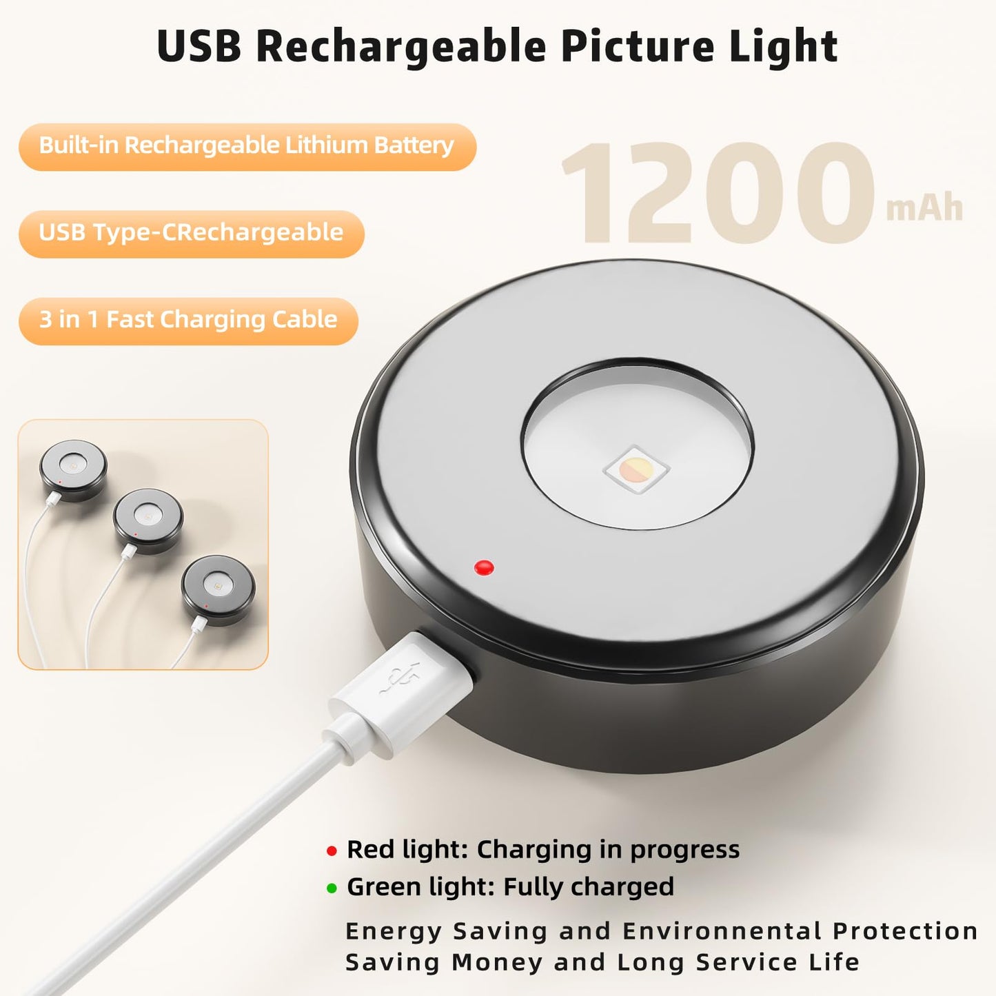 3PCS Picture Lights with Remote, Rechargeable Battery Magnetic Poster Lights with 3 Color Temps&12 RGB, Dimmable and Timer Metal Art Light for Display, Wall, Artwork, Gallery (Black)