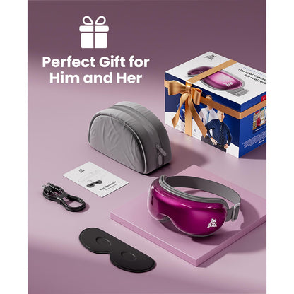 BOB AND BRAD Eye Massager with Heat and Cooling, Birthday Gifts for Women Men Her Him, EyeOasis 3 Eye Mask for Migraines FSA HSA Eligible, Heated Face Massager for Dry Eyes Strain Relief Improve Sleep