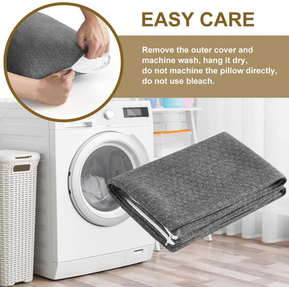 Ivellow Memory Foam Travel Pillow Compressible Camping Pillow for Sleeping Shredded Memory Foam Pillow Compact Firm Supportive Travel Pillow for Adults Kids Outdoor Backpacking Hiking Essential Gear-S