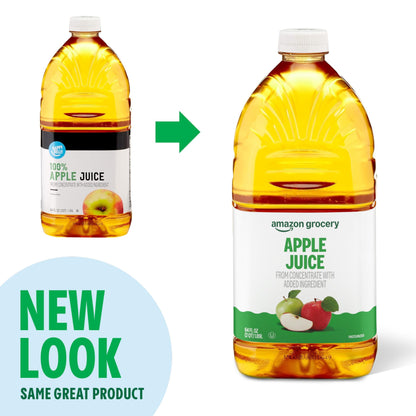 Amazon Grocery, Apple Juice, 64 Fl Oz (Previously Happy Belly, Packaging May Vary)