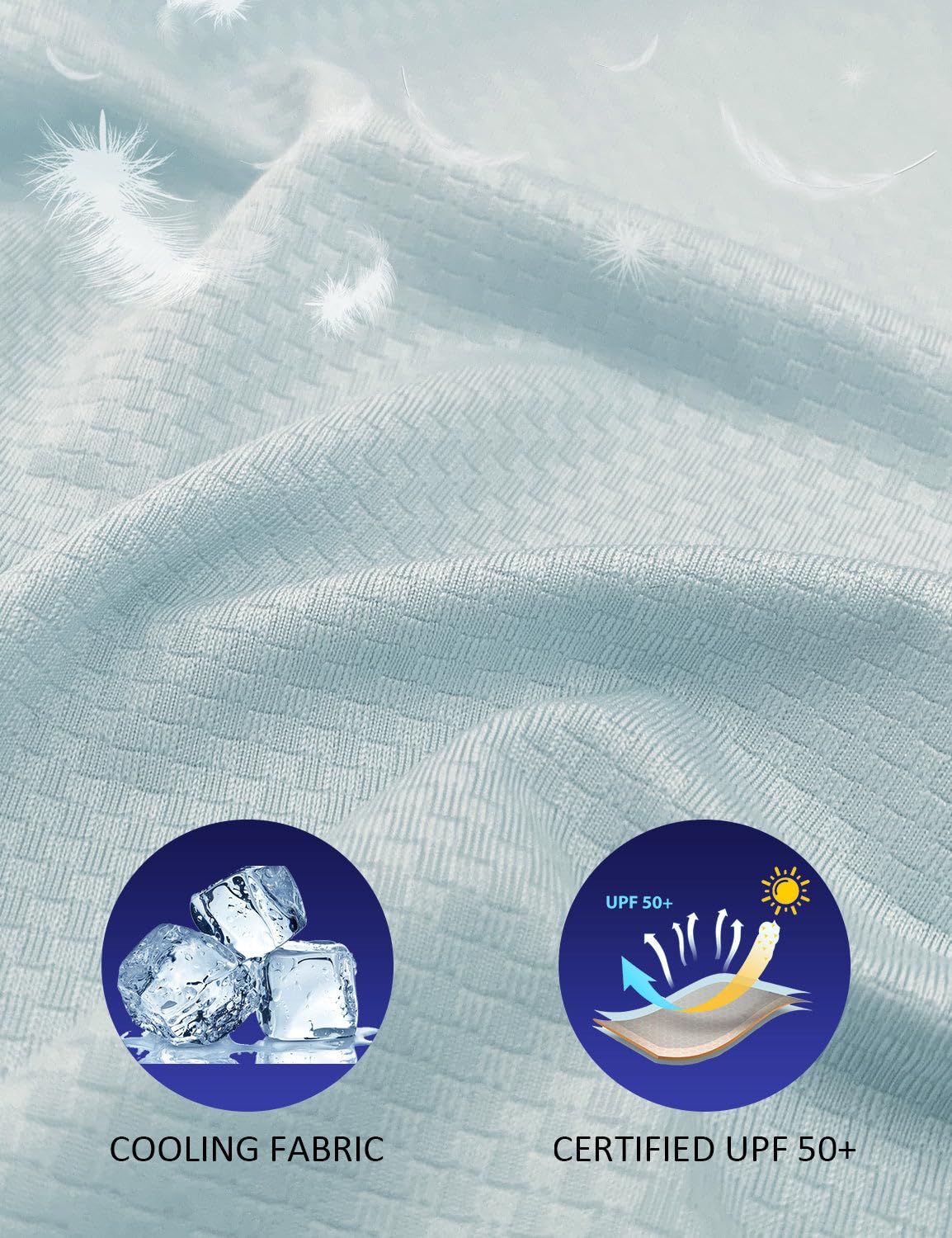 baleaf Women's Long Sleeve Sun Protection Shirts UPF Zip Hoodie Jackets Lightweight Quick Dry Outdoor Light Blue XXL