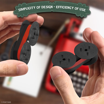 Canon MP11DX Calculator Ribbon Set of 3 – 18ft x 0.5in Sharp EL-1197PIII Calculator Ribbon Red/Black for Great Print Capacity and Brightness, Easy Setup – Suitable for Popular Models