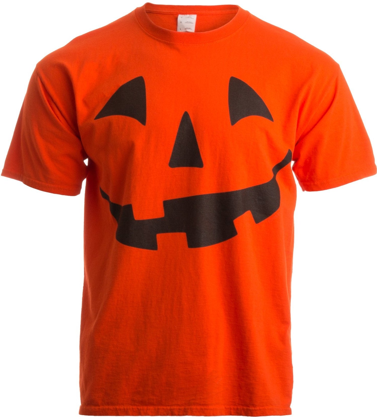 Ann Arbor T-shirt Co. Giant Jack O' Lantern Face | Halloween Pumpkin Fun Unisex T-Shirt for Men Women, XL