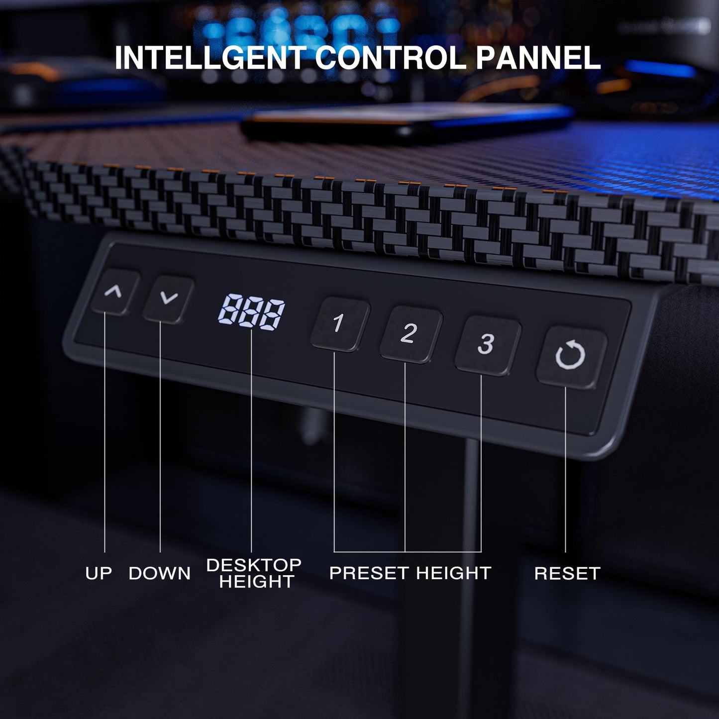 Acrolix 71" Reversiable L-Shaped Electric Standing Desk Adjustable Height Gaming Stand Up Corner Desk Sit Stand Home Office Computer Desk with Splice Board,Black Carbon Top