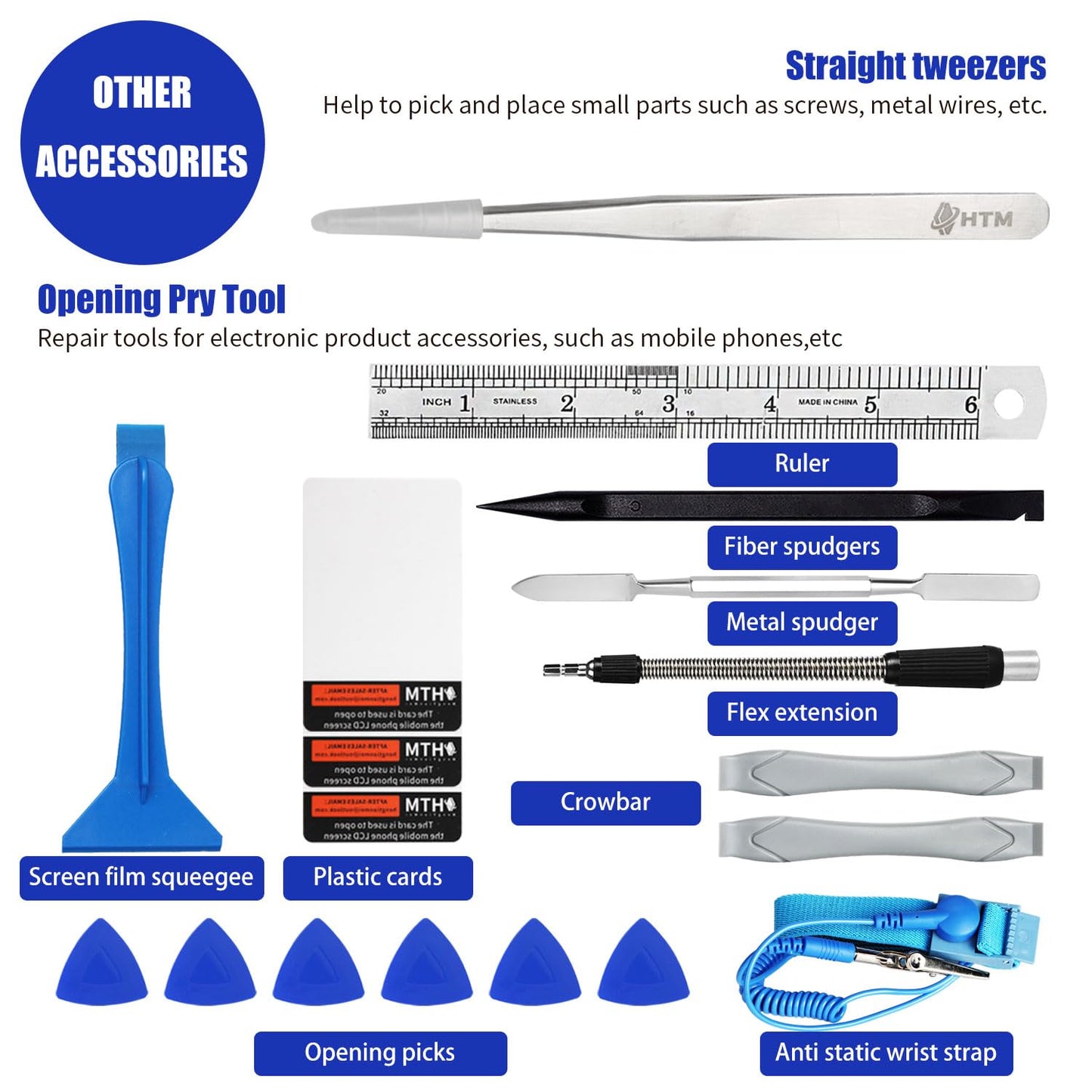 HengTianMei 142 in 1 Precision Screwdriver Set Professional Magnetic Repair Tool Kit for Computer, Laptop, Xbox, Macbook, Game Console (H1128)