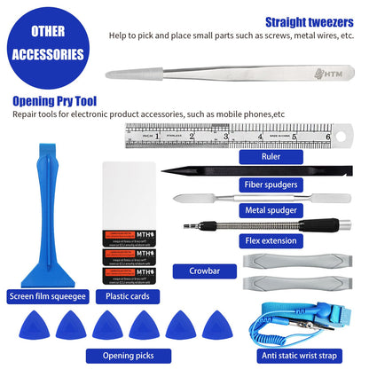 HengTianMei 142 in 1 Precision Screwdriver Set Professional Magnetic Repair Tool Kit for Computer, Laptop, Xbox, Macbook, Game Console (H1128)