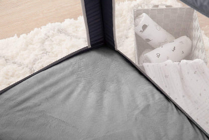 American Baby Company Heavenly Soft Chenille Fitted Pack N Play Playard Sheet 27" x 39", Warm and Cozy Chenille Pack and Play Sheet, Gray, for Boys and Girls, Fits Most Mini Crib Mattresses