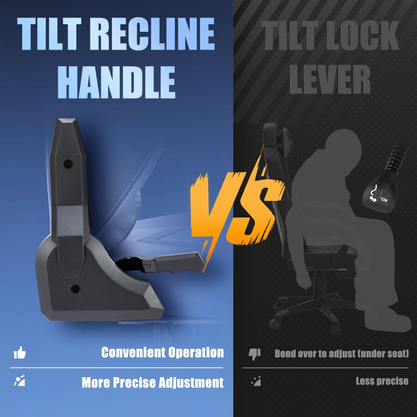 Big and Tall Gaming Chair with Footrest 350lbs-Racing Computer Gamer Chair, Ergonomic High Back PC Chair with Wide Seat, Reclining Back, 3D Armrest for Adult-Black